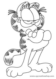 Drawing Garfield the cat