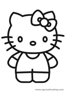 Disegno Hello Kitty da colorare