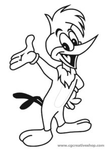 Woody Woodpecker disegno da colorare