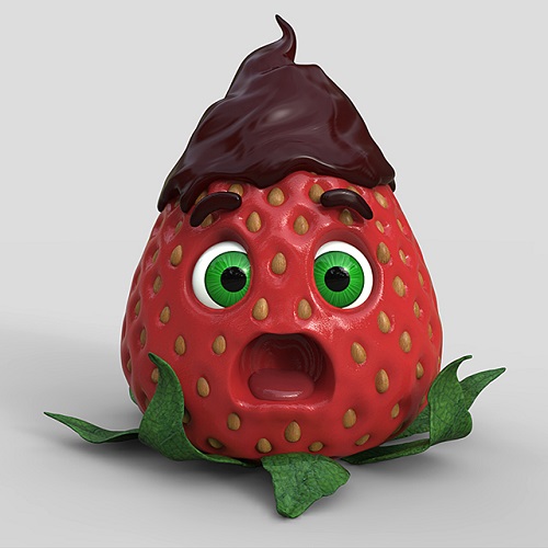 Create a Strawberry Character with ZBrush and Keyshot