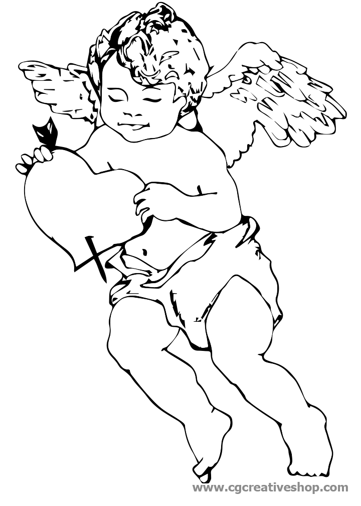 Cupido Disegno Da Colorare Cgcreativeshop