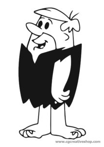 Barney Rubble dei Flinstones, disegno da colorare