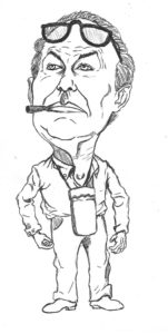 Fausto Bertinotti, segretario Rifondazione Comunista -Caricatura