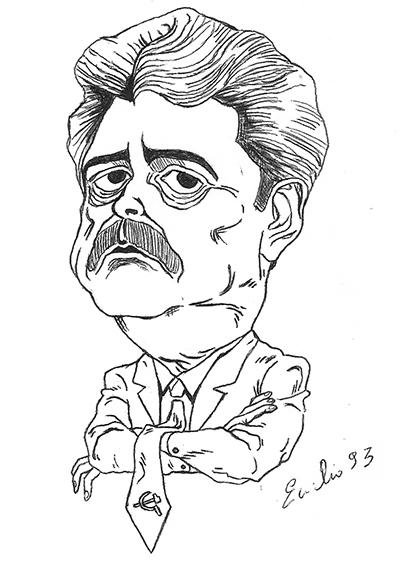 Achille Occhetto, caricatura