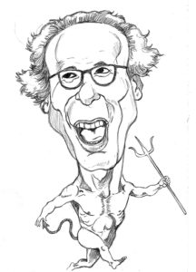 Caricatura Roberto Benigni, il piccolo diavolo