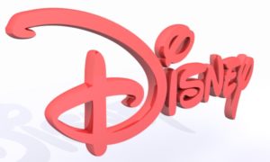 disney logo 3d free