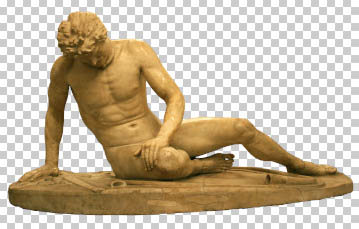 The Dying Gaul (Galata Morente) Statue Free PSD