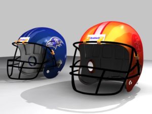 Realistic Football Helmets 3d Free