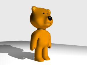 Nide teddy bear toy 3d free