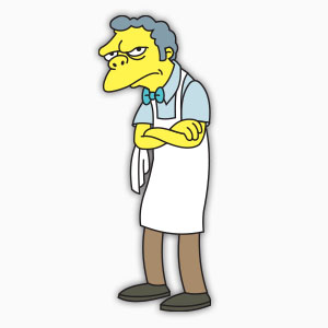 Moe Szyslak (The Simpson) Free Vector download