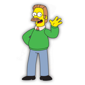 Ned Flanders (The Simpson) Free Vector download