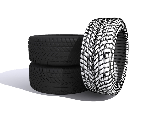 Car Tires Object 3d Free download