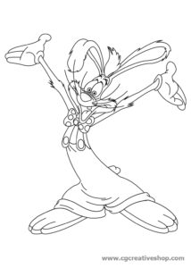 Roger Rabbit disegno da colorare