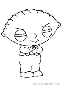 stewie griffin coloring pages
