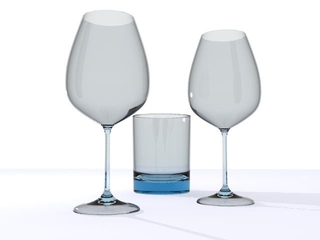 wine glass object 3d free download
