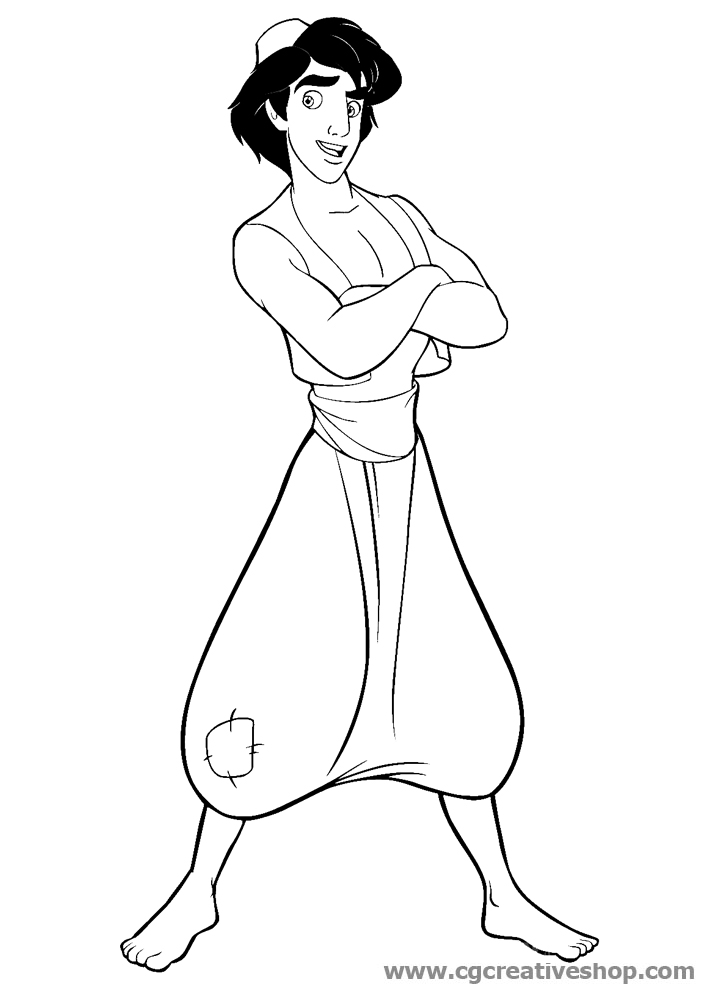 Aladdin (Disney), coloring pages