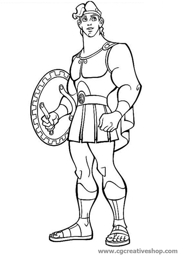 Hercules (Disney), disegno da colorare