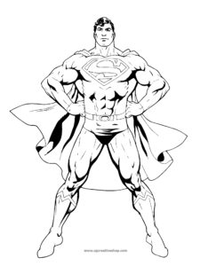 Superman - coloring pages