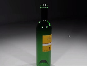 model and texture a Wine bottle in Maya