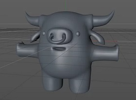 Modeling a Bull Character in Cinema 4D