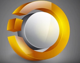 Glossy Logo 3D in Illustrator