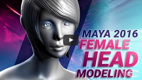 modeling head female in Maya 2016