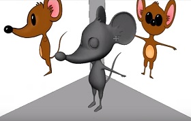 Cartoon Mouse Character in Maya