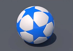FIFA Star Soccer Ball in Cinema 4D