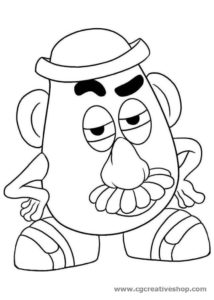 Mister Potato personaggio di Toy Story, disegno da colorare