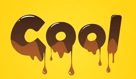 Melted Chocolate Text with Illustrator