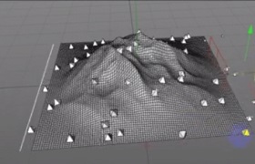 Move a Particle along Surface in Cinema 4D