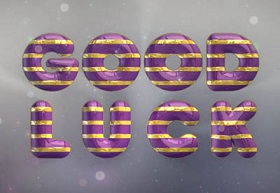 Create a Shiny 3D Text Effect in Photoshop