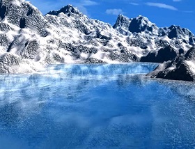 Create Realistic Ice Mountain in Autodesk Maya