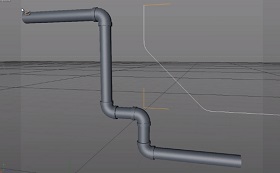 Creating Pipes Using the Chamfer in Cinema 4D