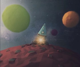 Create Low Poly Spaceship Scene in Cinema 4D