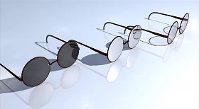 Sunglasses in Autodesk Maya