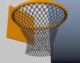 Create a Dynamic Basketball Net in Autodesk Maya