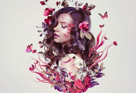 Create a Floral Portrait Photo Manipulation in Photoshop