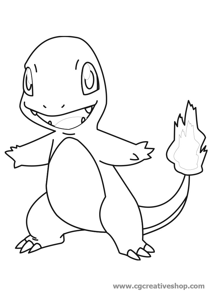 Charmander Pokemon Disegno Da Colorare Cgcreativeshop