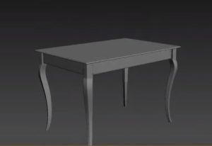 Classic Table in 3ds Max