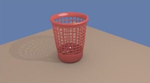 Trash Can 3D in Blender