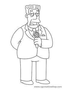 Kent Brockman Anchorman Simpsons