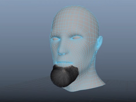 Facial Hair for 3D Model in Maya