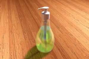 Bottle Liquid Soap in Cinema 4D