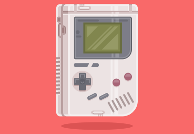 Game Boy Vector in Illustrator