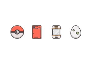 Pokémon Icon Pack in Illustrator