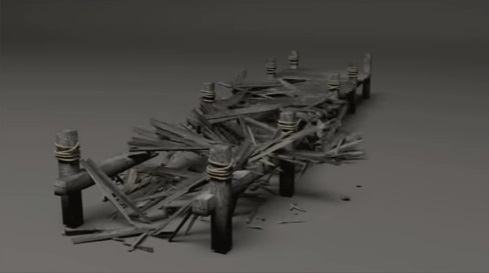 Destroying Wooden Pier in 3ds Max