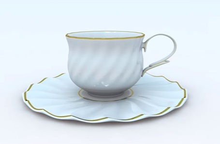 Porcelain Coffee Cup in Cinema 4D