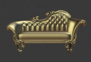 3D Victorian Sofa in Blender