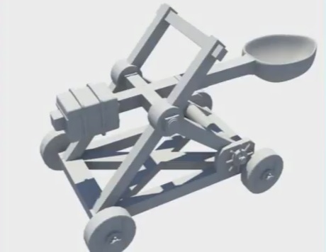 Model a Medieval Catapult in Maya